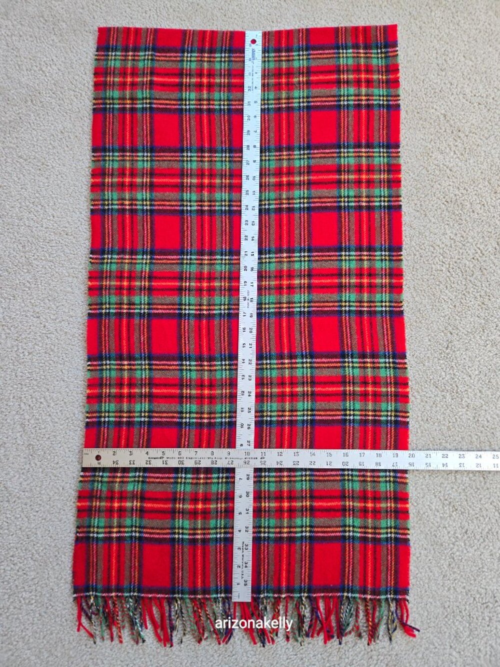 NWOT J. Crew Tartan Plaid Wool Blend Scarf - Picture 2 of 9